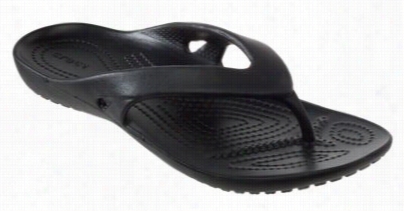 Crocs Kadee Ii Flip Thong Sandals For Ladies - Black - 10m