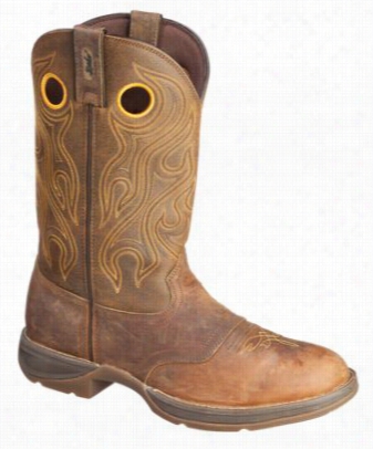 Durango Rebel Saddle Western Boots For Men - Dark Brown - 10 M