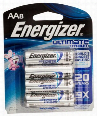 Energizer Ultimate Lthium Aa Batteries - 8p Ack