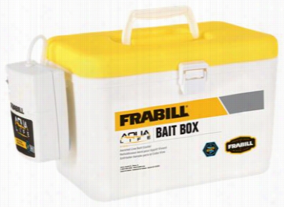 Frabill Aqua Life Bait Box With Aerator - Pale/yellow