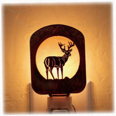 Lsaer Cut Metal Nigtlight - Buck