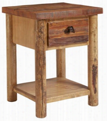 Lodgepole Bedroo M Furniture Collection Bass Conceal Top Nightstand