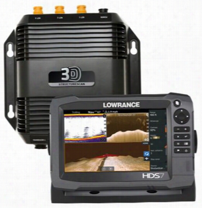 Lowrance Hds-7 Gen3 Insight Usa Fishfinder/chartplotter With Structurescan 3d Tranducer And Module Bbundle