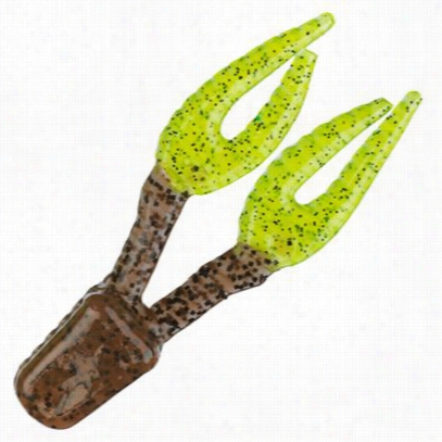 Luck-e-strike Clunn Jig Trailers - 3" - Pumpkin Pepper/chartreuse Ppper