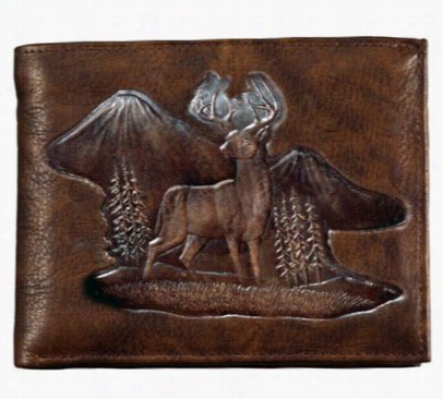 Montana Leather Duo-fold Wallet - Buck - Brown