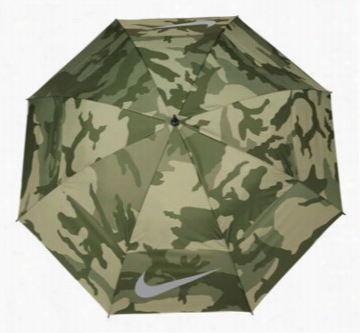 Nike 68' Windsheer Auto-open Golf Umbrella - Olive Camo/silver