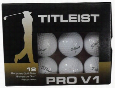 N Itro Ttleist Pro V1 Recycled Golf Balls - 12-pack - White