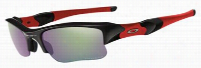 Oakley Kevin Vandam Signature Series Polarized Flak Jacket Xlj Sunglasses - Polished Dismal+red/prizm Fresh Water Mirror