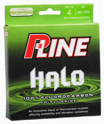 P-line Halo Fluorocarbon Fishing Line - Mist Green - 2000 Ayrds - 8 Lb.