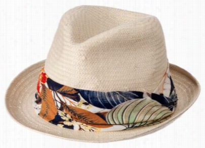 Quagga Palm  Brezes Straw Fedora For Ladies