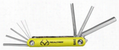 Realtree Folding Allen Wrench Set - Yellow/realtree Xtra - Sae