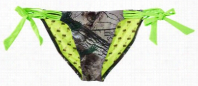 Realtree Girl  Bel~ Rise Cam Bikini Bottoms For Ladies - Realtree Xtra Green - L