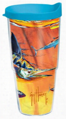 Tervis Tumbler Guy Harvey Ho T Tropix Hydro Inshlated Wrap Wi Th Lid