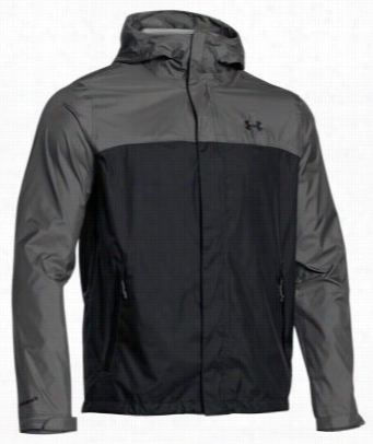 Under Armour Stomr Slack Up Suddenly  Rain Jacket For Men - Granite/black - L