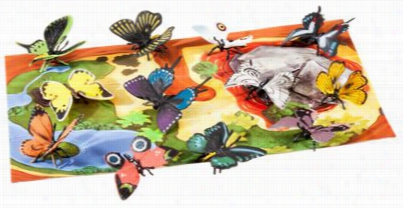 Wild Republic Nature Tube Of Butterlfy Figurins With Playmat