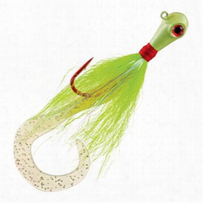 Williamson Lures Banjo Eye Jgi - Glow Chartreuse/red Hook - 2 Oz.