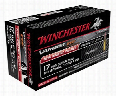 Winchester .17 Super Maggnum Varmint Hv Rimfire