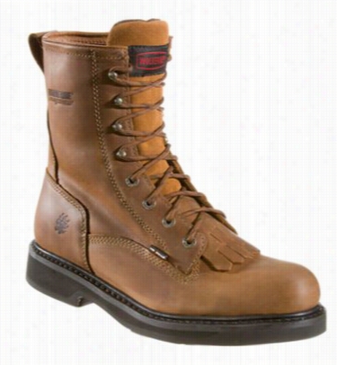 Wol Verine Ingham Durashocks Kiltie Lacer Work Boots For Men - 10 M