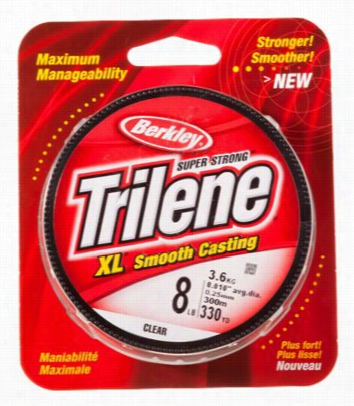 Bekley Trilene Xl Smooth Casting Equator - Filler Spools - Clear - 330 Yards - 4 Lb.