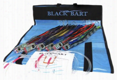 Black Bart Blu Emarlin Rigged Lure Pack - Single Hook Rigs