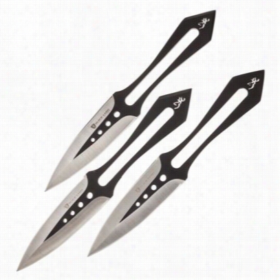 Browning Black Label Stick-it Throwing Knife Set - Black - 4'