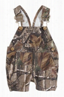 Camo Bib Overall Short For Babies - 3m