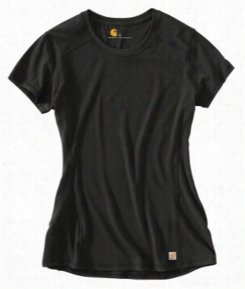 Carhartt Force Performance Shor T_sleeve T-shirt For Ladies - Black - M