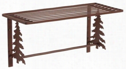 Colroado Dallas Pine Tree Towel Bar And Shelf