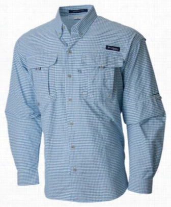 Columbia Pfg Supee Bahama Plaid Shitt Or Men - Nectar Mini Gingham - 2xl