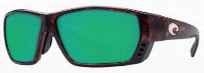 Costa Tuna Alley Omnifit 580p Polarized Sunglasses - Tortoise/green Mirror