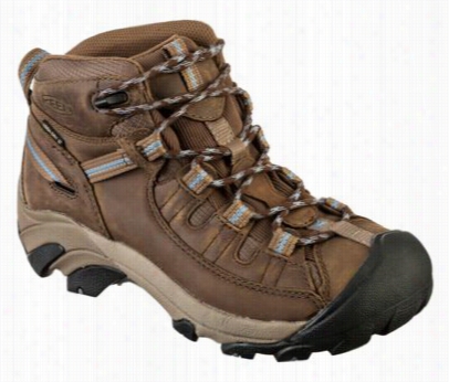 Keen Targhee Ii Mid Waterproof Hiking Boots Foe Ladies - Slate Black/flint Stone  - 6 M