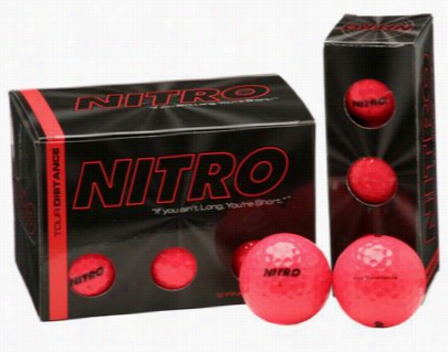 Niitro Tour Distance Golf Balls - 12-pack - Pink