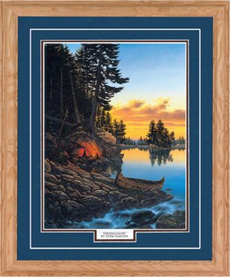 Northern Promotions Framed Art - Evening Glow By Derk Ha Nsen