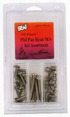 Phillips Pahead Screw Kit - 54-pieces