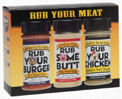 Rub Your Meat Bbq Seasoning 3-pack