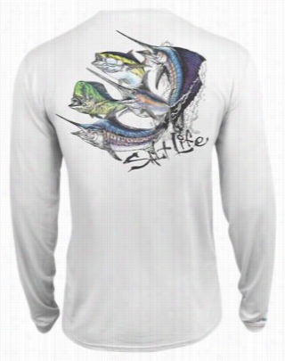 Salt Life Fisherman's Dream Slx Uvapor T-shirt For Men - White - S