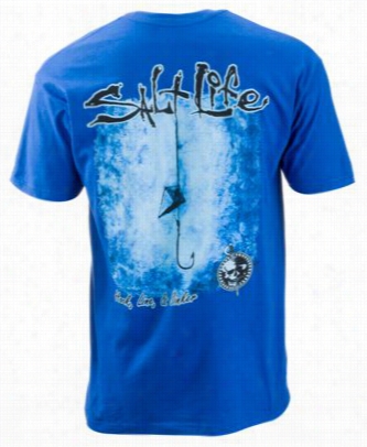 Salt Life Hook, Line, And Sinker T-shirt For Men  Royal - S