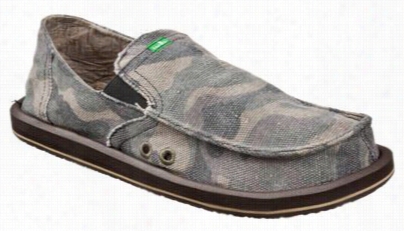 Sanuk Pick Pocket Sidewlak Surfers Slip-on Sohes For Men - Camo - 10m