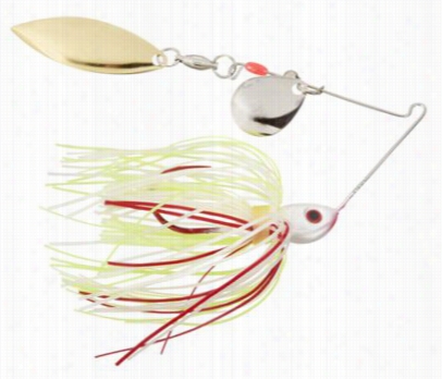 Strike King Bleeding Bait Spinnerbait  - 3/16 Oz - Bleeding Chartreuse/white