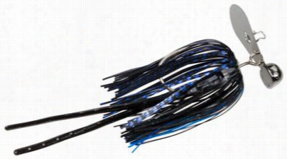 Strike King Tour Grade Rage Blade Swim Jig - 3/8 Oz. - Black Blue Flak