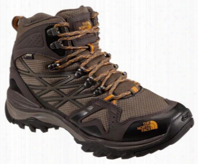 The North Ace Hedgehog Fastpack Mid Gtx Gore-tex Hiking Boots For Men - Shroom Brown/brushfire Orange - 10m