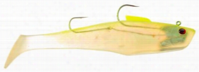 Tsunami Swim Shad Double Hook Sooftbaits - Limereuse