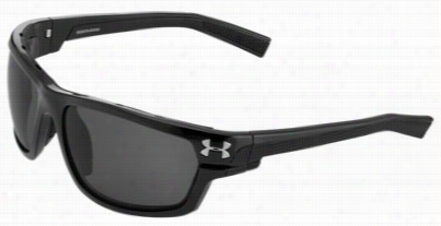 Under Armour Ua Hook'd Sto Rm Polarized Sunglasses - Satin Black/gray