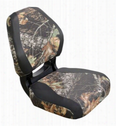 Wise Torsa Scout Camo Fold-down Boat Seat - Mossy Oak Break-up/charcoal