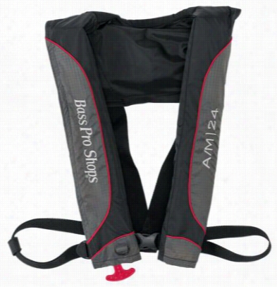 A/m 24 Auto/maunal Inflatable Life Vest - B Lqck/gray/red