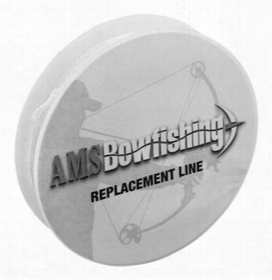 Ams Bowfis Hing  Replacement Braided Spectra Bowfishing Line - White - 350 Lb.