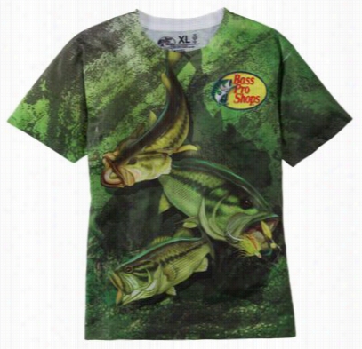 Bass Sublimation T-shirt For Boys - Green - L