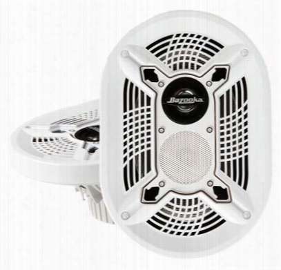 Bazooka Marine 3-way Coaxial Speaker Ste - White