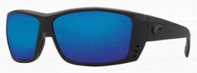 Costa Cat Cay 580g  Polarized  Sunglasses - Blackout/blu E Mirror