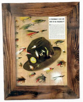 Fly Hat Framed C Anvas Print - 18' X 22'